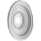 Ekena Millwork Cole PVC Ceiling Medallion (Fits Canopies up to 6"), Bright Coat Aluminum, 22"OD x 3 1/2"ID x 1"P CMP22COBAL - alternate 3